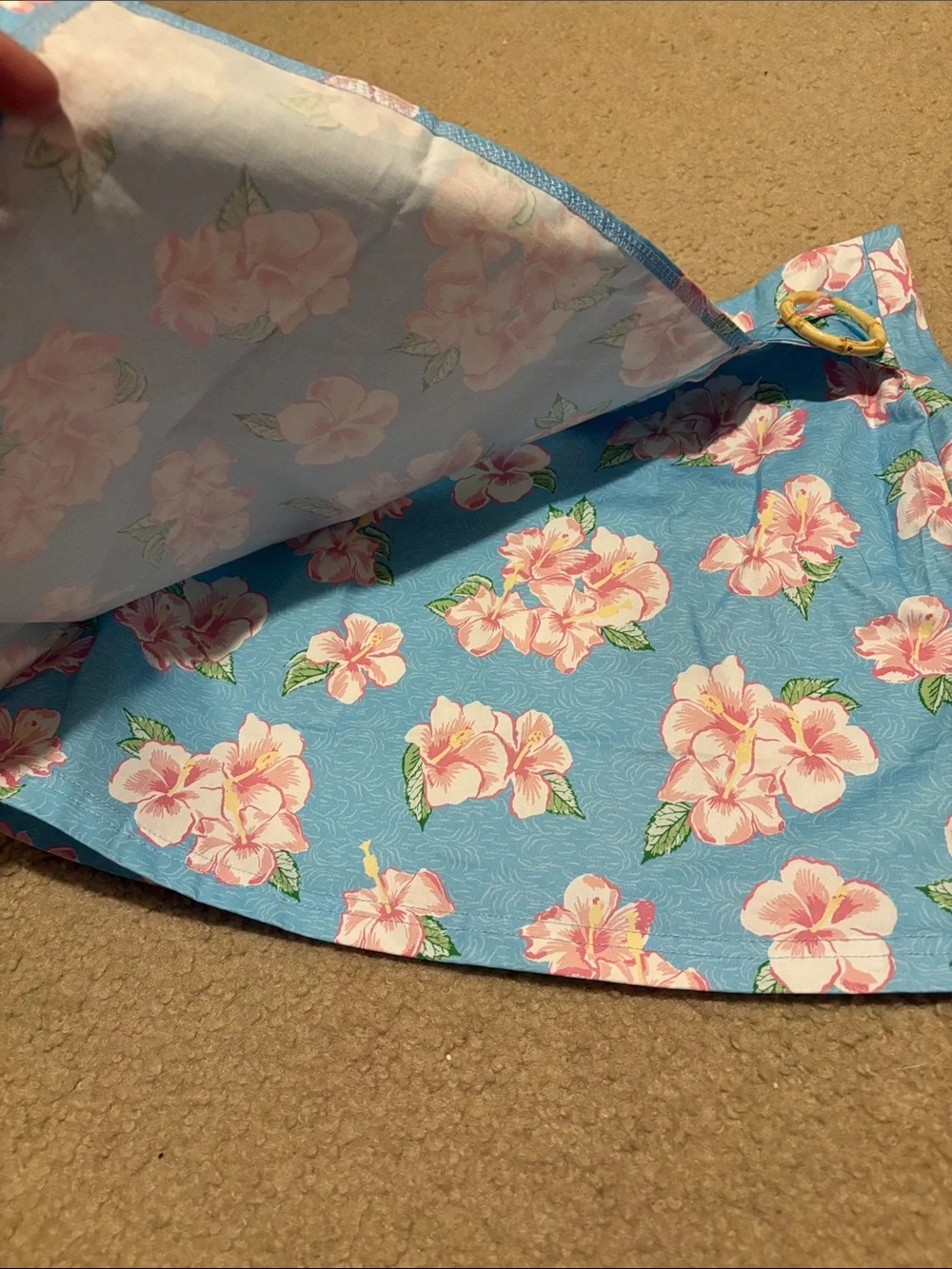 dELiA*s Brown Lace Trim Crop Top & Blue Floral Mini Skirt - Picture 11 of 14